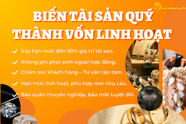 Vốn linh hoạt từ tài sản quý hạn mức đến 90%