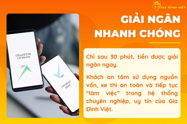 Giải ngân nhanh chóng
